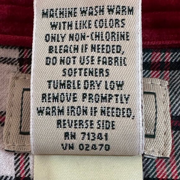 L.L.Bean Deep Red Corduroy Jacket - Picture 8 of 10